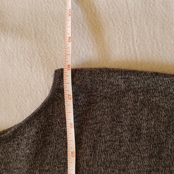 Pursuits Ltd 100% Extra Fine Merino Grey Wool Sleeveless Sz. M Tank Sweater - Picture 4 of 10